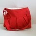 Sale % 10 off-Tote bag-Red-Pleated-Adjustable to Straps