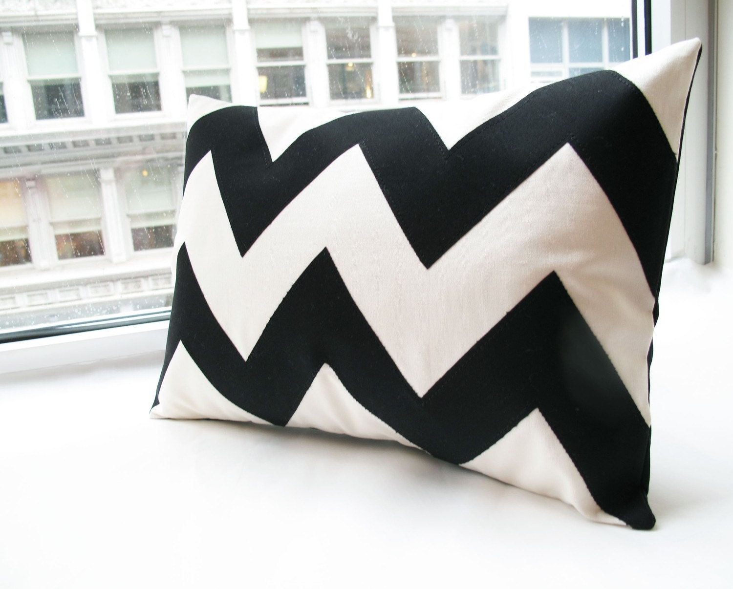 Chevron Pillow in Fuchsia