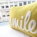 Smile Pillow in Yellow