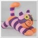 Handmade Sock Cheshire Cat Kitty Stuffed Animal Baby Toy