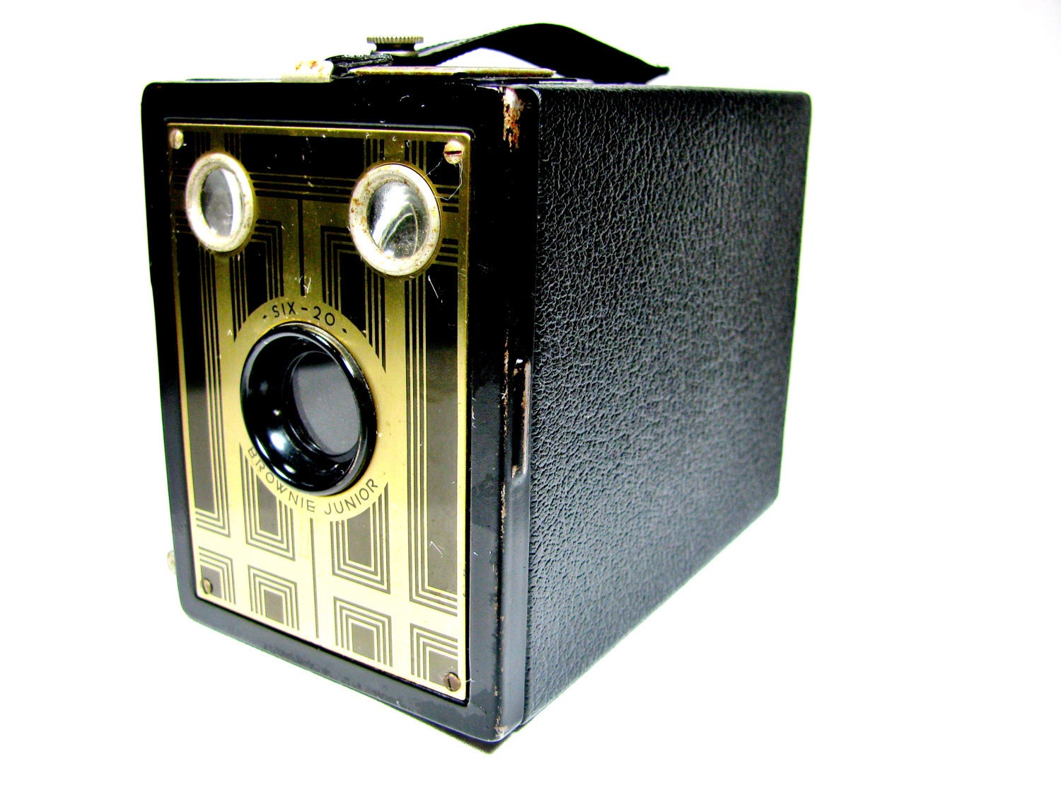 Vintage Art Deco BROWNIE JUNIOR SIX-20 Box Camera - 1930s