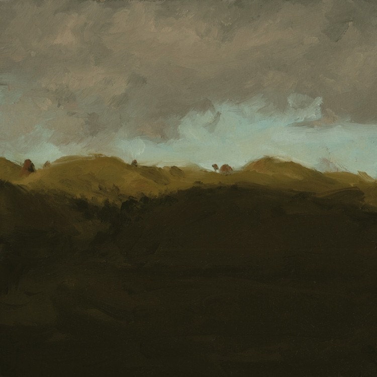 Bodega Bay Horizon, Large Oil Painting Triptych Art Print