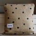 Boo...It's a Halloween Black Polka Dot Burlap Pillow Cover
