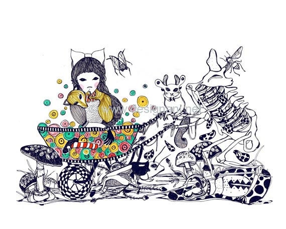 Imaginary Friends, 8x10 art print