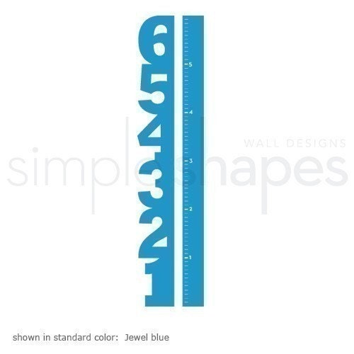 Growth Chart Numbers - Children's Vinyl Wall Decal