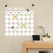 Daily Dot Dry Erase Wall Calendar - Vinyl Wall Decal
