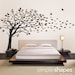 Vinyl Wall Art Decal Sticker - Blowing Leaves Tree - LARGE