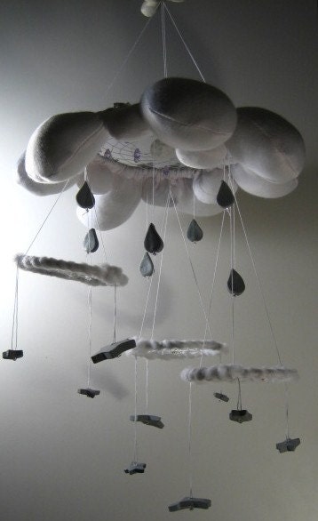 Dream Cloud - OOAK Handmade Cloth Dreamcatcher Dreamweb Mobile