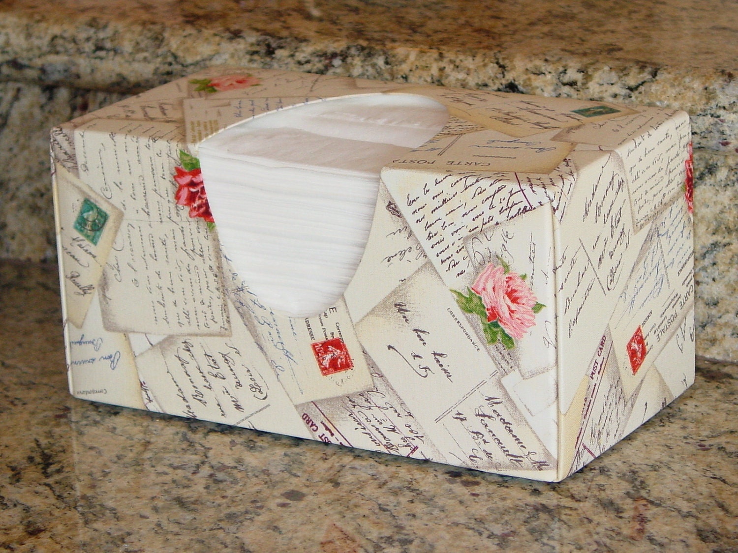 You've Got Mail French Post Tissue Box Cover