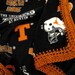 Texas UT College Fleece Throw Blanket with Crochet Edge