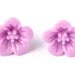 Hibiscus Orchid Earrings