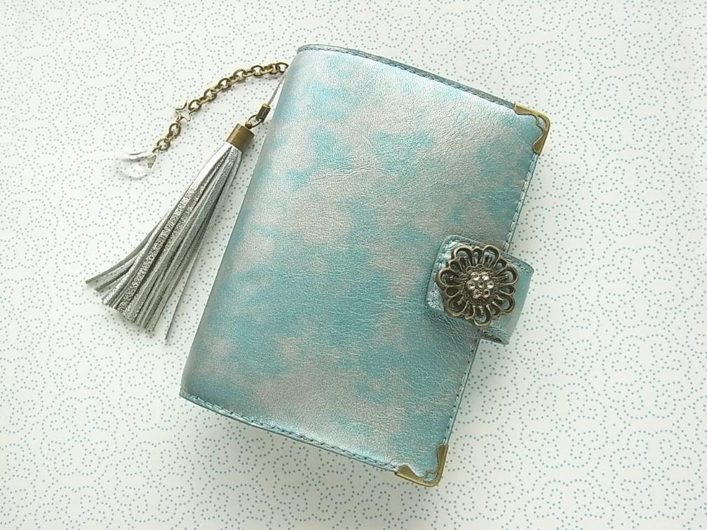 reserved - leather binder - celestial - hand stitched