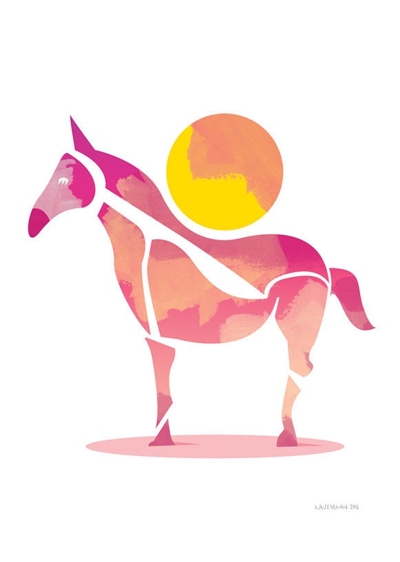 The Horse and the Sun Print - 8x10 or A4