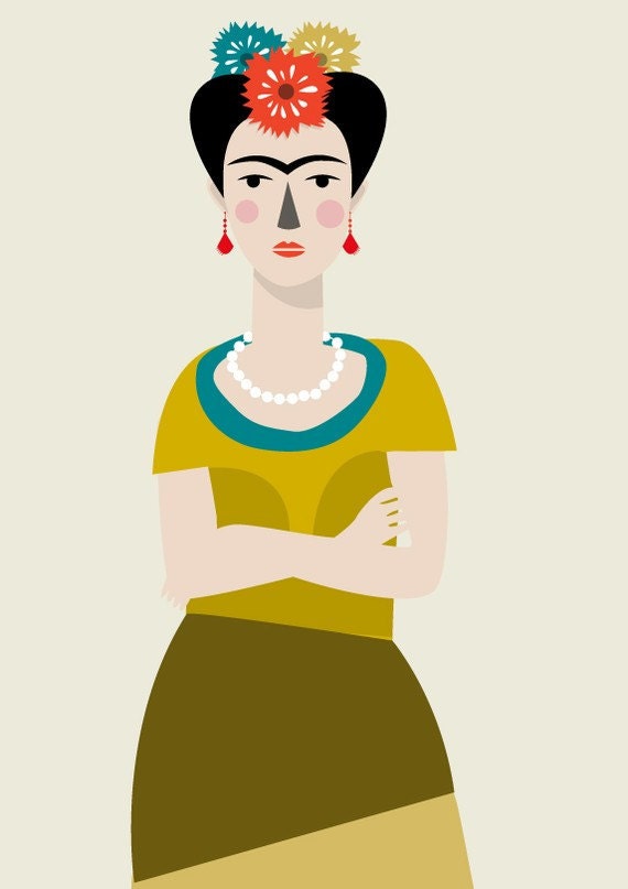 Frida Kahlo Print - 8x10 or A4