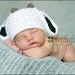 CHRISTMAS IN JULY Newborn or 0-3 Month Billie Goat Beanie Photography Prop