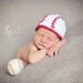 Newborn or 0-3 Month Baseball Beanie