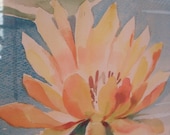 watercolor, vintage. waterlily , pond  lily pad by Tamara B, we speak of a summer day ,Vestiesteam - SaffronColoredPony