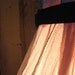 Eco Friendly Hanging Lamp, latest Frilly, Flouncy, Flirty hanging lamp, PINK, seen on Craftzine