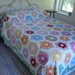 Vintage Grandmothers Flower Garden Quilt 1940s Delightful Prints Speaks of Summer