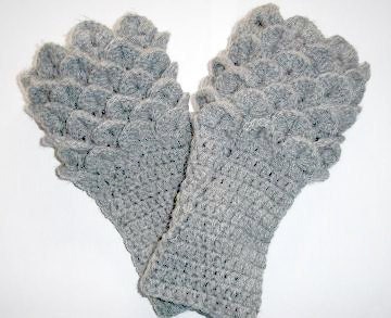 Crocodile Stitch  Wrist/Hand Warmers - Made to Order