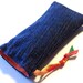 UPCYCLED Denim Iphone, Ipod, Gadget, Drawstring Pouch Made From Jeans- Perfectly Fits the Iphone 4- Great Gift for Bridesmaid or Teacher