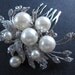 Wedding comb, bridal hair comb crystal and pearl,wedding hair comb pearl,wedding hair accessories,pearl bridal comb,crystal headpieces