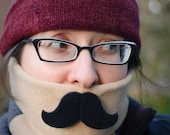 Mustachioed Fleece Neck Warmer