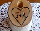 Rustic Birch Branch Guest Book Wedding Pen Holder Rustic Personalized