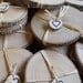 Personalized Rustic Wedding Favors Ash Coasters Hand Stamped and Finished - Set  of 50