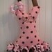 Tutu Hair Bow Holder - Embroidered with any name - Pink and Brown With 4 FREE Bows