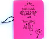 Doodle To-Do List Journal - Something Serious with Something Silly in pretty serious pink