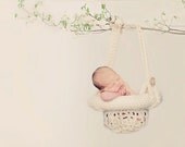 Hanging Basket Newborn Photo Prop Crochet Pattern INSTANT DOWNLOAD PDF 63