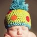 Polka Dot PomPom hat pattern