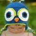 CROCHET PATTERN Earflap Owl hat includes 4 sizes