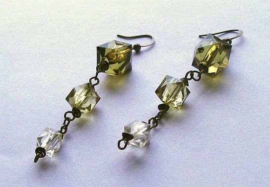 Glass Boutique Sea Swamp Green Earrings