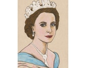 Queen Elizabeth ii Jubilee Art Print A4 - Cymraes