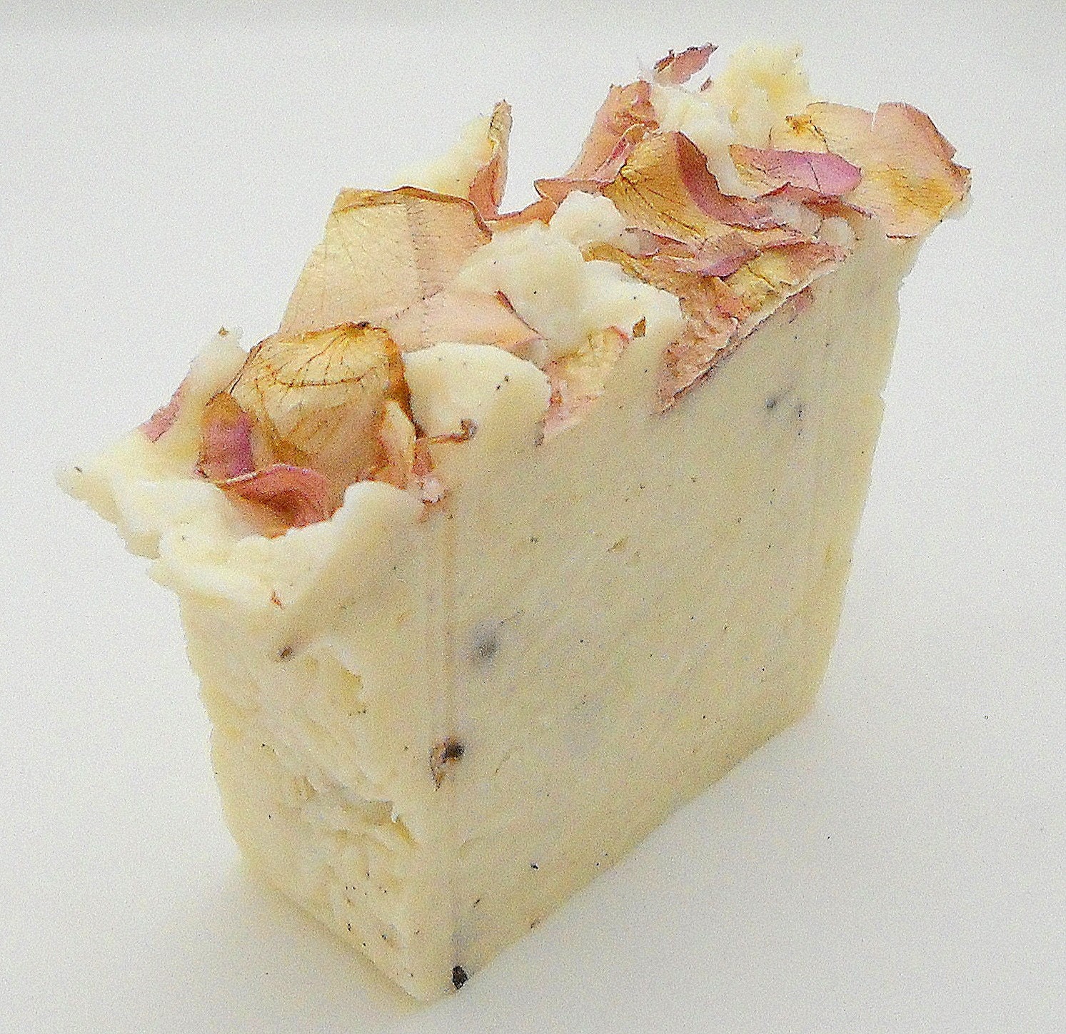 French Milled Vanilla Bean and Rose Petal Soap