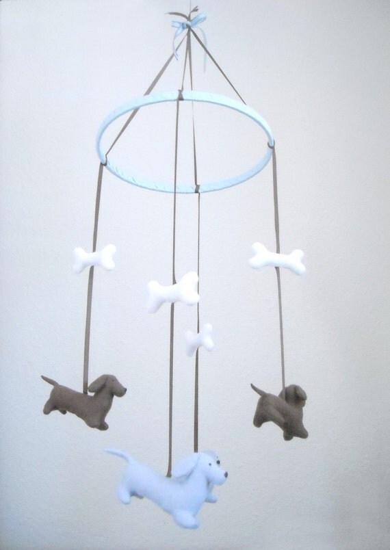 Dachshunds Felt Mobile (Custom Colors Available)
