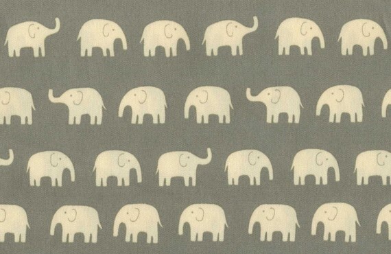 Japanese Elephant Fabric