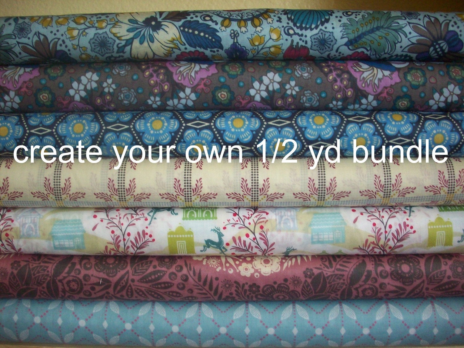 SALE.....20% off Create Your Own 1/2 YD Bundle of Little Folks Voile, choose any 6 fabric, get 1/2 yd of each