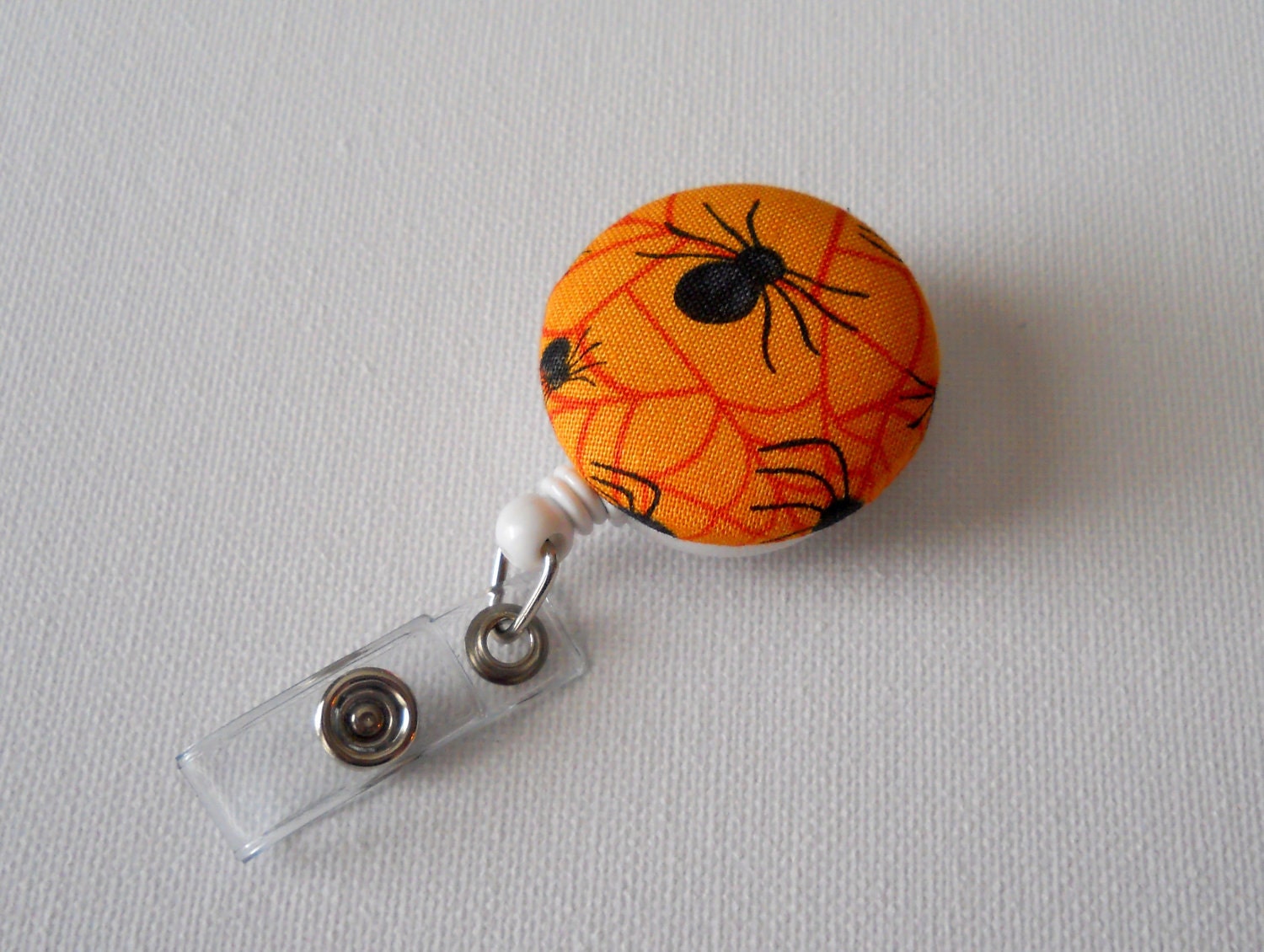 Spider - Retractable ID Badge Reel - Nursing Badge - Name Badge Holder - Nurse Badge Reel - Teacher Badge Clip