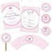 Butterfly party - Personalized DIY printable straw flags and napkin rings