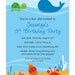 Under the Sea party - Set of 15 custom invitations - Printable file also available
