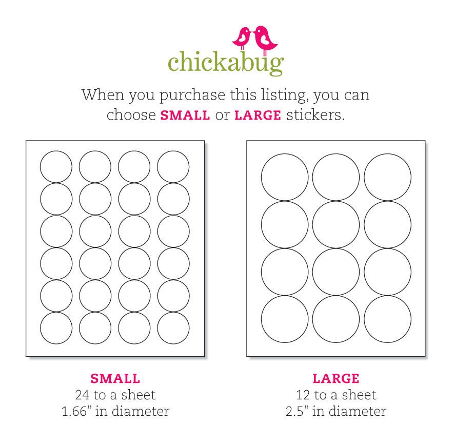 Golf party - Custom stickers - Sheet of 12 or 24