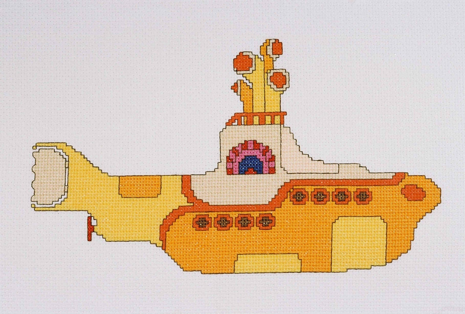 PDF Version Beatles Yellow Submarine Counted Cross Stitch Chart