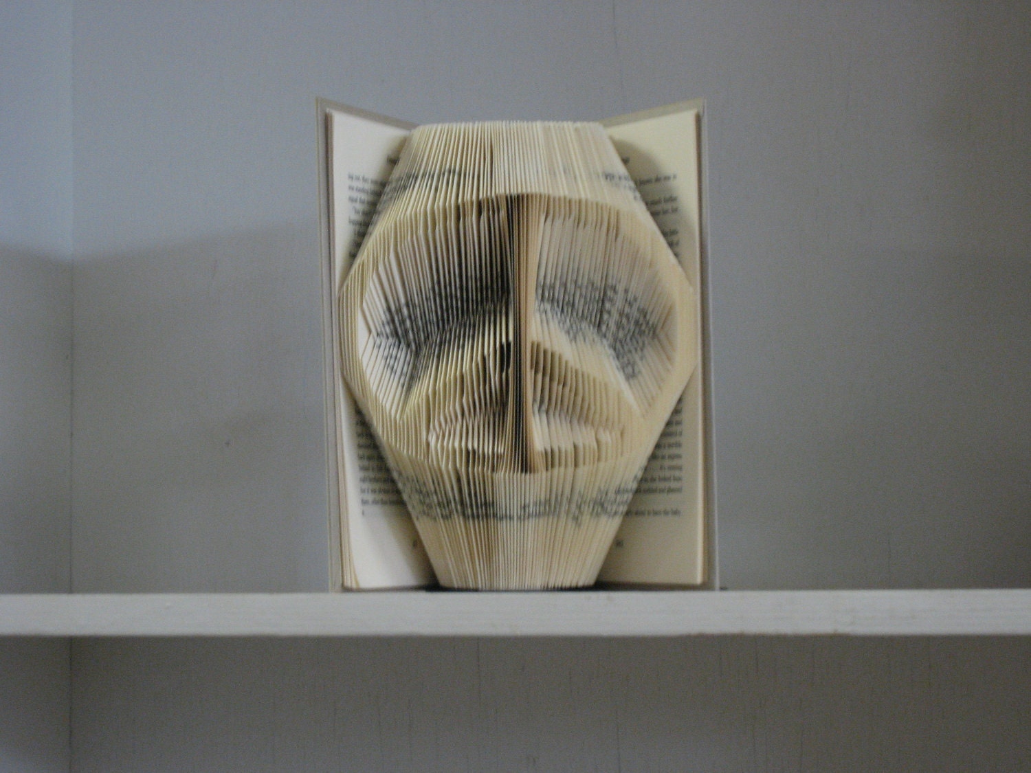Peace Symbol Folded Book Art Sculpture