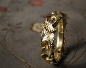 Ginkgo Leaf Wedding Band (14K) - Made to Order