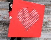 Giant Heart Cross-stitch