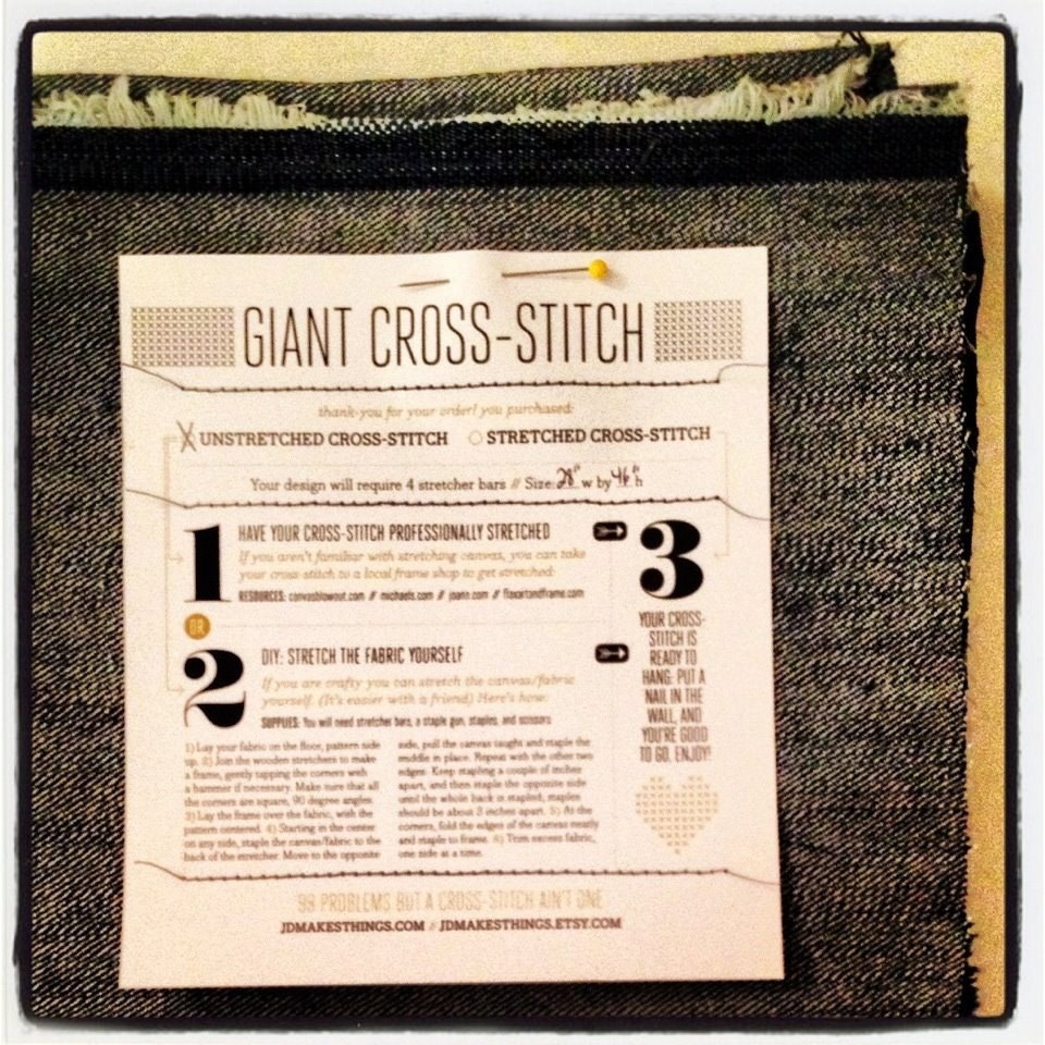 Giant Anchor Cross-Stitch