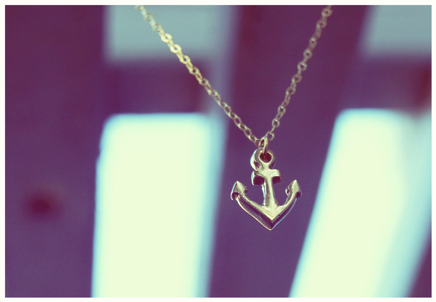Tiny Irregular Anchor Necklace (for HHCRI)
